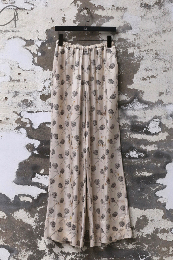 Mutedance 25 Spring/Summer Silk/Printed Trousers MD-MD25SS128-HOARY MD25SS127